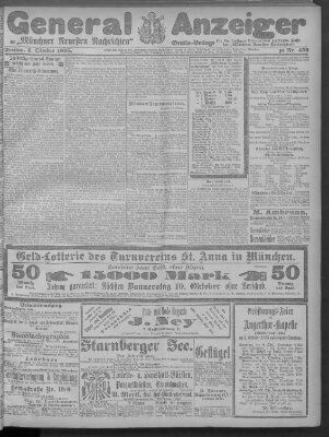 Münchner neueste Nachrichten Freitag 4. Oktober 1895