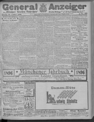Münchner neueste Nachrichten Freitag 25. Oktober 1895