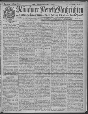 Münchner neueste Nachrichten Freitag 14. Juni 1901