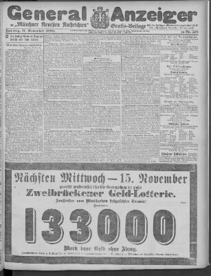 Münchner neueste Nachrichten Samstag 11. November 1893