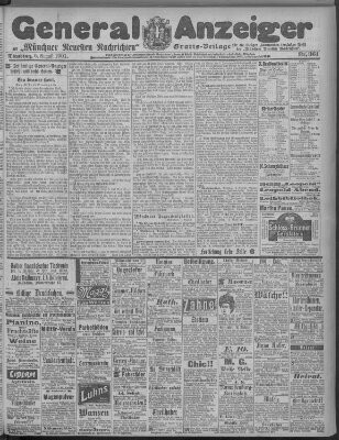 Münchner neueste Nachrichten Dienstag 6. August 1901
