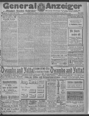 Münchner neueste Nachrichten Montag 23. September 1901