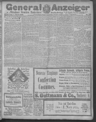 Münchner neueste Nachrichten Donnerstag 7. April 1898