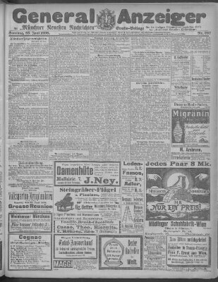 Münchner neueste Nachrichten Samstag 25. Juni 1898