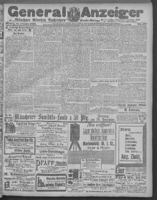 Münchner neueste Nachrichten Montag 10. Oktober 1898