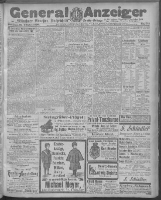 Münchner neueste Nachrichten Samstag 29. Oktober 1898