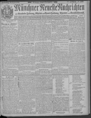Münchner neueste Nachrichten Sonntag 10. April 1904
