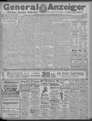 Münchner neueste Nachrichten Freitag 12. Februar 1904