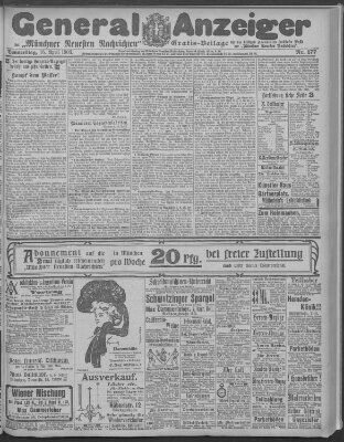 Münchner neueste Nachrichten Donnerstag 16. April 1903