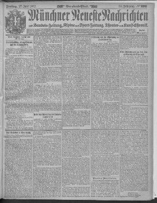 Münchner neueste Nachrichten Freitag 27. Juni 1902