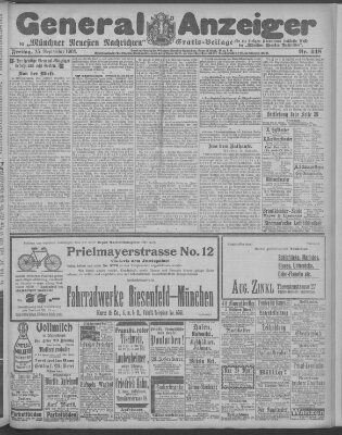 Münchner neueste Nachrichten Freitag 25. September 1903