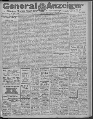 Münchner neueste Nachrichten Donnerstag 16. Juli 1903