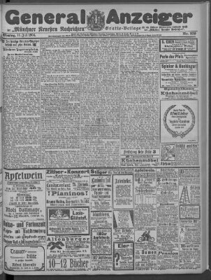 Münchner neueste Nachrichten Montag 11. Juli 1904