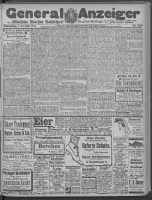 Münchner neueste Nachrichten Donnerstag 8. September 1904