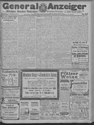 Münchner neueste Nachrichten Dienstag 17. Oktober 1905
