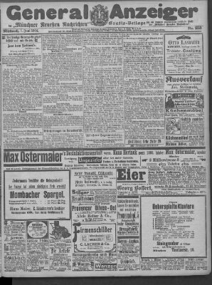 Münchner neueste Nachrichten Mittwoch 1. Juni 1904