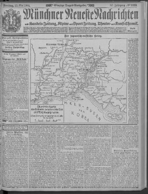 Münchner neueste Nachrichten Freitag 13. Mai 1904