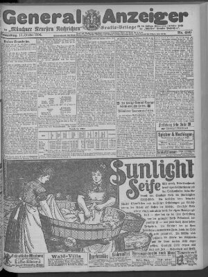 Münchner neueste Nachrichten Donnerstag 13. Oktober 1904