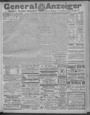 Münchner neueste Nachrichten Dienstag 13. September 1898