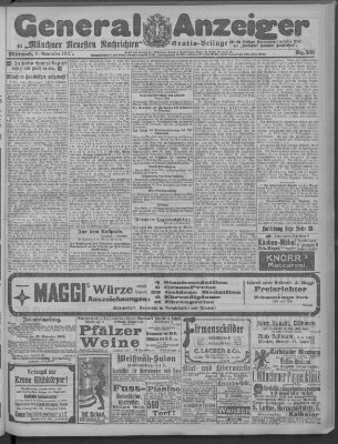 Münchner neueste Nachrichten Mittwoch 8. November 1905