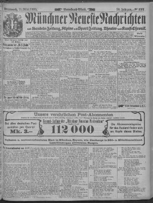 Münchner neueste Nachrichten Mittwoch 15. März 1905