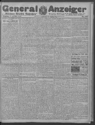 Münchner neueste Nachrichten Dienstag 25. September 1906