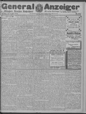 Münchner neueste Nachrichten Freitag 28. Dezember 1906