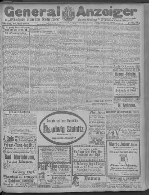 Münchner neueste Nachrichten Montag 10. Mai 1897