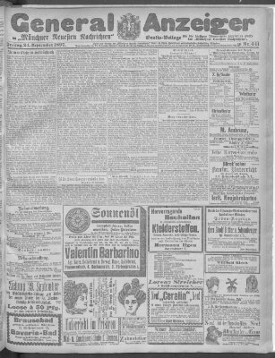 Münchner neueste Nachrichten Freitag 24. September 1897