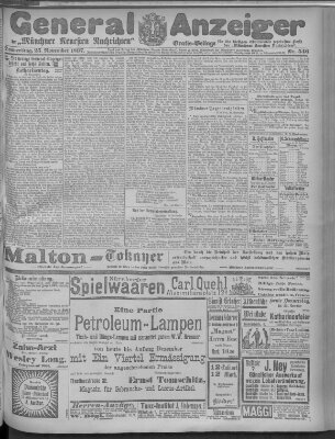 Münchner neueste Nachrichten Donnerstag 25. November 1897