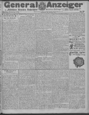 Münchner neueste Nachrichten Samstag 24. Februar 1906