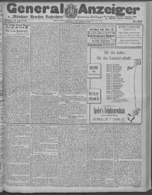 Münchner neueste Nachrichten Freitag 13. Juli 1906