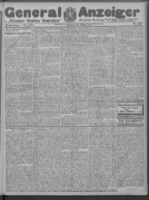 Münchner neueste Nachrichten Donnerstag 4. April 1907