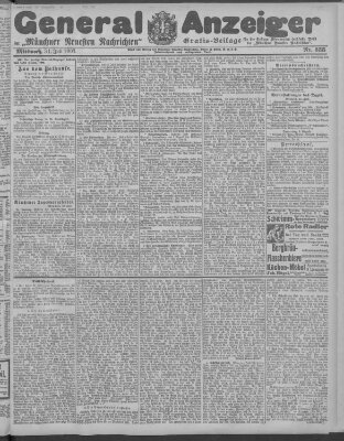 Münchner neueste Nachrichten Mittwoch 31. Juli 1907
