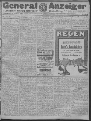 Münchner neueste Nachrichten Donnerstag 5. November 1908