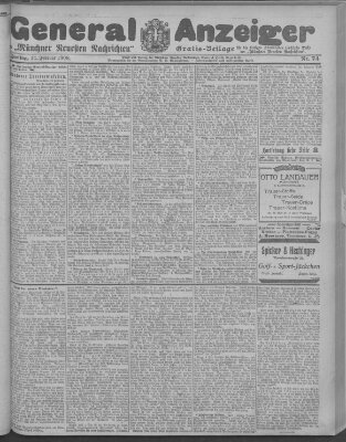 Münchner neueste Nachrichten Freitag 14. Februar 1908