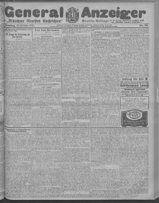 Münchner neueste Nachrichten Samstag 15. Februar 1908