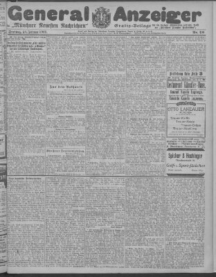 Münchner neueste Nachrichten Freitag 28. Februar 1908