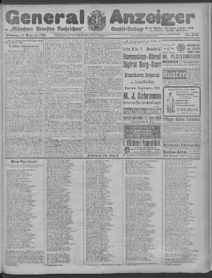 Münchner neueste Nachrichten Montag 22. November 1909