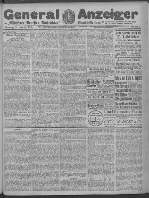Münchner neueste Nachrichten Montag 21. November 1910
