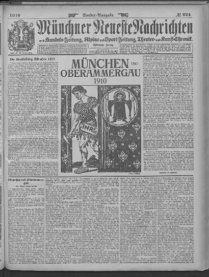 Münchner neueste Nachrichten Samstag 14. Mai 1910