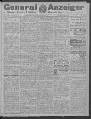 Münchner neueste Nachrichten Dienstag 31. Januar 1911