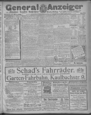 Münchner neueste Nachrichten Mittwoch 15. März 1899