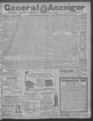 Münchner neueste Nachrichten Donnerstag 6. April 1899