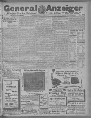 Münchner neueste Nachrichten Donnerstag 21. September 1899