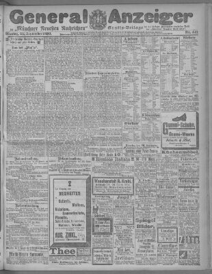 Münchner neueste Nachrichten Montag 25. September 1899