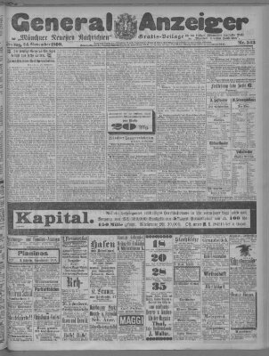 Münchner neueste Nachrichten Freitag 24. November 1899
