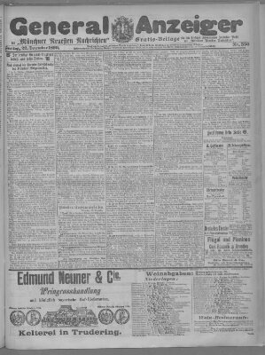 Münchner neueste Nachrichten Freitag 22. Dezember 1899