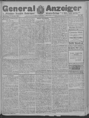 Münchner neueste Nachrichten Samstag 17. Februar 1912