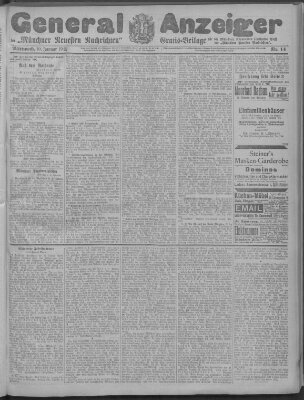 Münchner neueste Nachrichten Mittwoch 10. Januar 1912